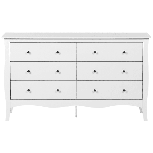 Cómoda 6 gavetas WINCHESTER Branco