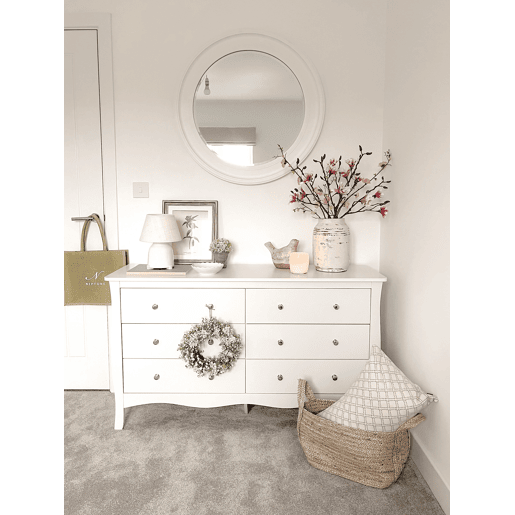 Cómoda 6 gavetas WINCHESTER Branco