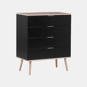 Cómoda 4 gavetas WALPI Preto