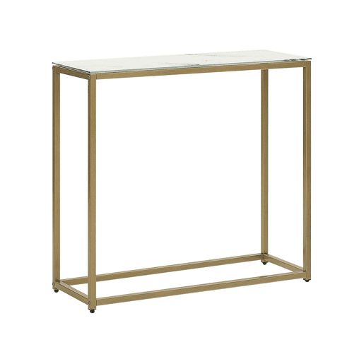 Consola DELANO Vidro de segurança (temperado) MármoreDourado