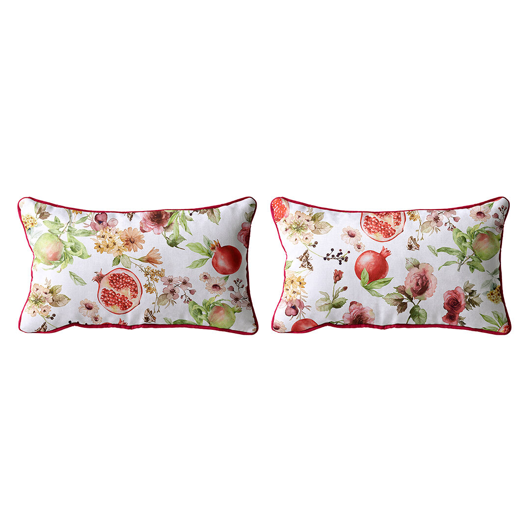 Set de 2 fundas de cojín decorativo 100% algodón MINGRANA