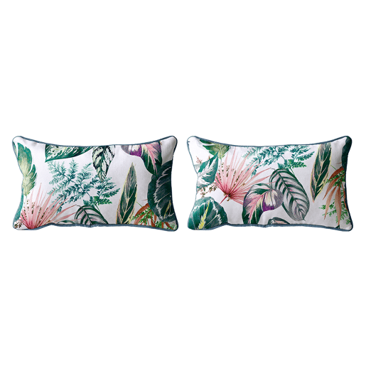 2 Capas de almofada 100% algodão TROPALM 2 Capas de almofada 100% algodão TROPALM