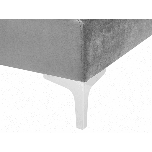 Sofá modular em forma de U EVJA Veludo Cinzento 6 lugares