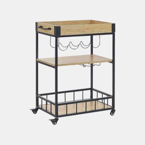 Carrinho de cozinha HULLET Metal Castanho claro