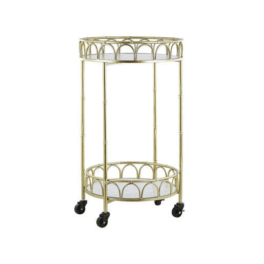 Carrinho de cozinha SHAFTER Metal Mármore branco