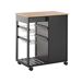 Beliani Carrito de cocina BOVES 76 Beliani Carrito de cocina BOVES 76 Negro