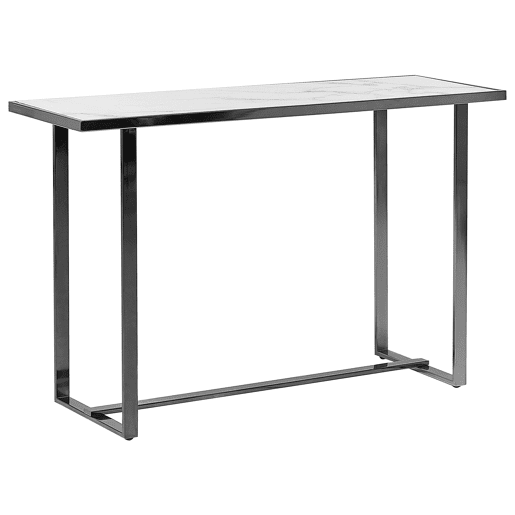 Consola PLANO Vidro de segurança (temperado) Mármore branco