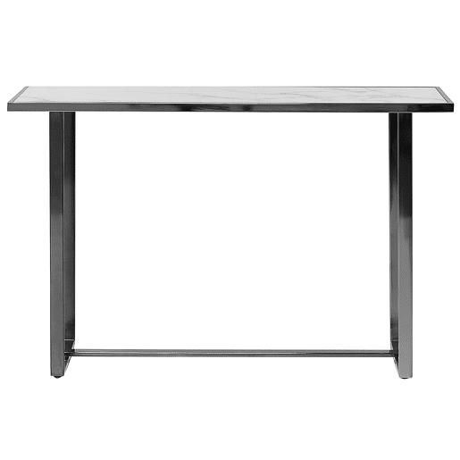 Consola PLANO Vidro de segurança (temperado) Mármore branco