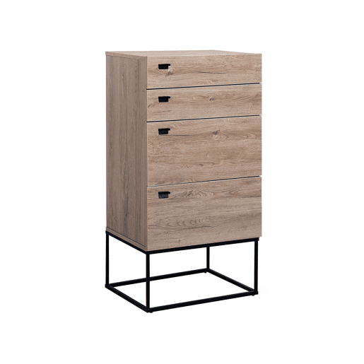 Cómoda 4 gavetas ACRA Castanho claro
