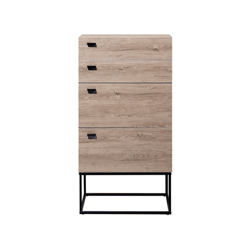 Cómoda 4 gavetas ACRA Castanho claro