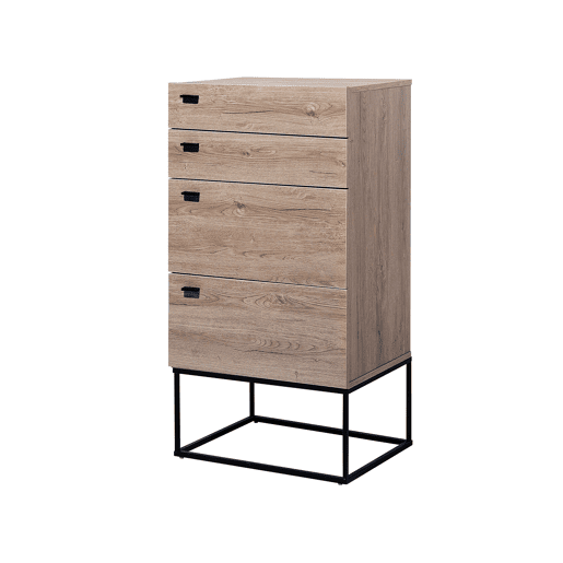 Cómoda 4 gavetas ACRA Castanho claro