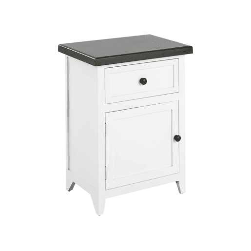 Mesa de cabeceira com gaveta LAYOLA Branco