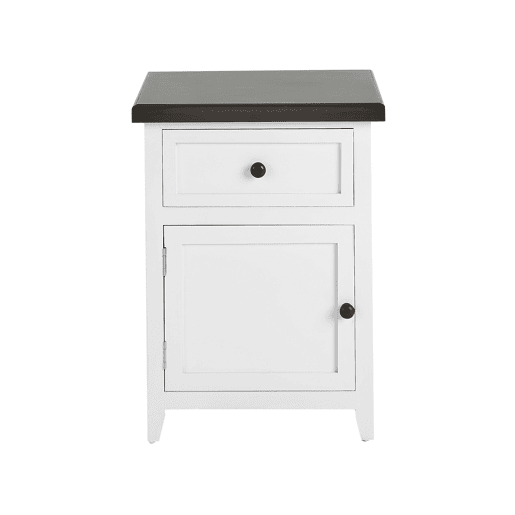 Mesa de cabeceira com gaveta LAYOLA Branco