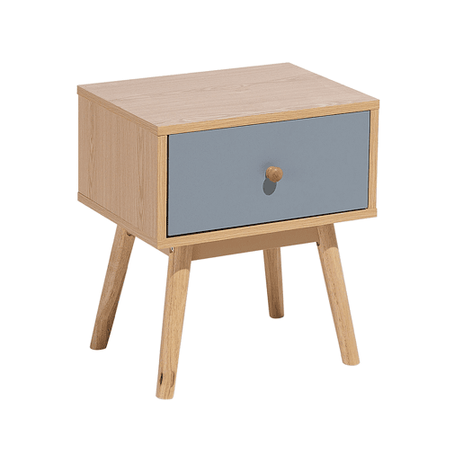 Mesa de cabeceira com gaveta ARVADA Castanho claro Mesa de cabeceira com gaveta ARVADA Castanho claro