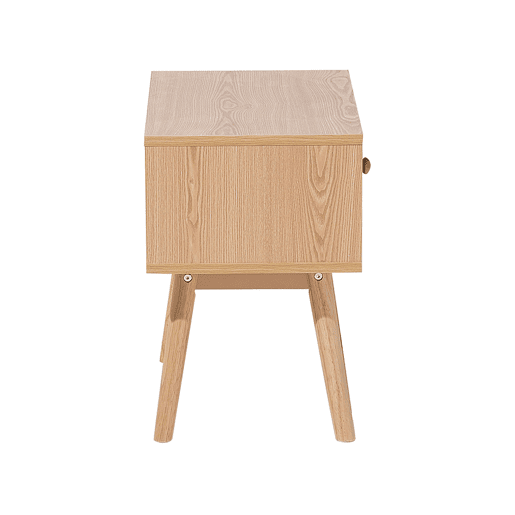Mesa de cabeceira com gaveta ARVADA Castanho claro Mesa de cabeceira com gaveta ARVADA Castanho claro