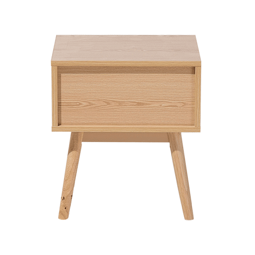 Mesa de cabeceira com gaveta ARVADA Castanho claro Mesa de cabeceira com gaveta ARVADA Castanho claro