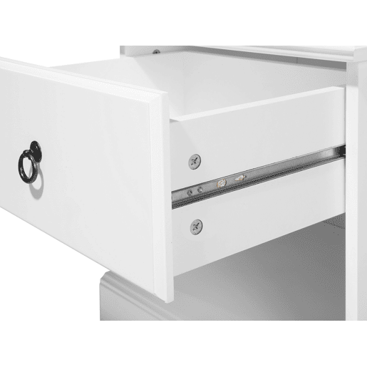 Mesa de cabeceira com gaveta GILBERT Branco Mesa de cabeceira com gaveta GILBERT Branco