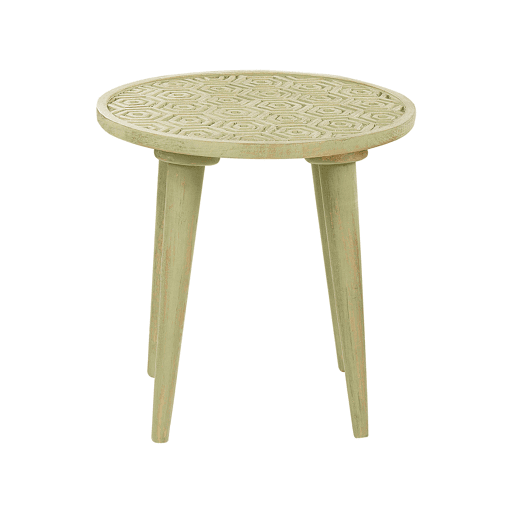 Conjunto de 2 mesas de apoio MAHARO Mangueira de mangueira Verde claro
