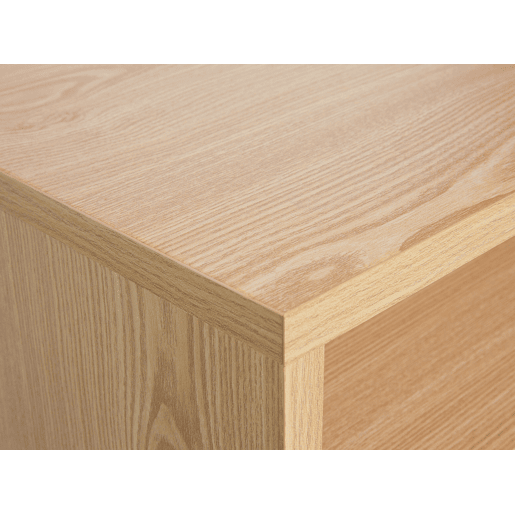 Mesa de cabeceira com 2 gavetas FARGO Castanho claro