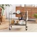 Beliani Carrito de cocina ALAMO Beliani Carrito de cocina ALAMO Negro