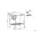 Beliani Carrito de cocina ALAMO Beliani Carrito de cocina ALAMO Negro