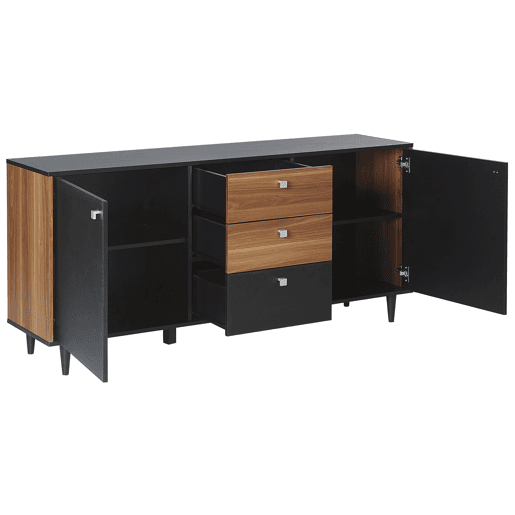 Aparador de duas portas KURO Preto