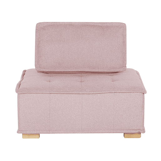 Conjunto de sala de estar modular TIBRO Tecido Rosa 4 lugares