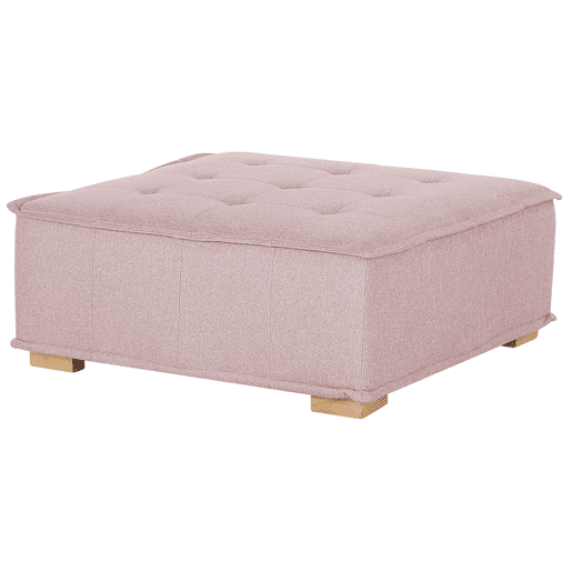 Conjunto de sala de estar modular TIBRO Tecido Rosa 4 lugares