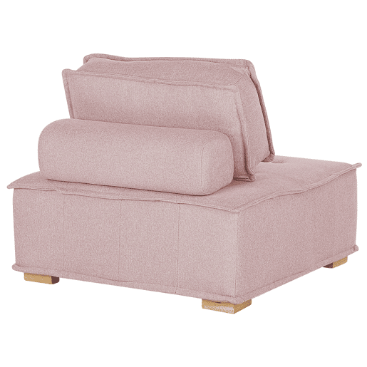 Conjunto de sala de estar modular TIBRO Tecido Rosa 4 lugares