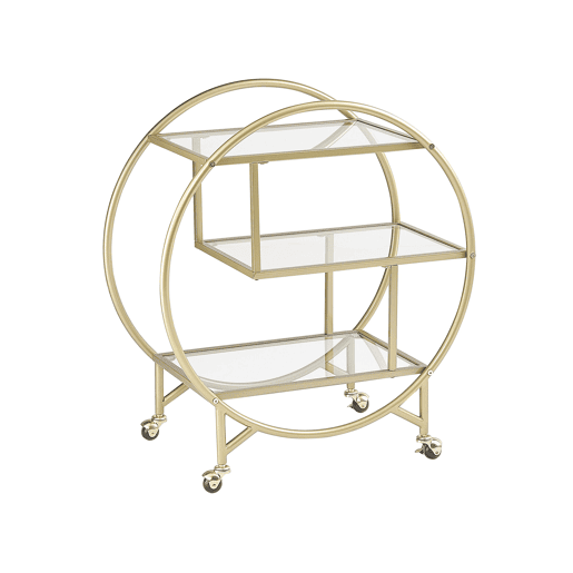 Carrinho de cozinha COLTON Metal Dourado