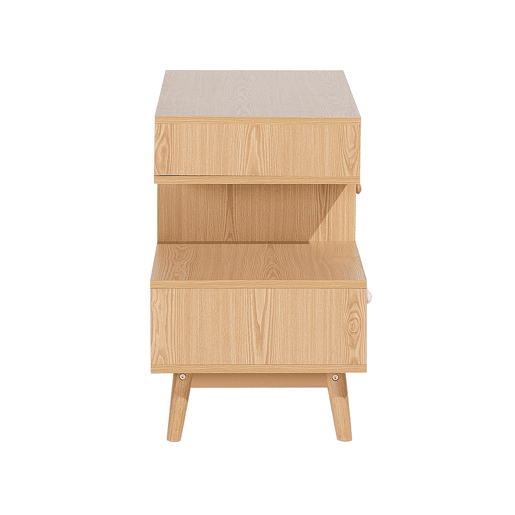 Cómoda 4 gavetas IRVINE CastanhoBranco Cómoda 4 gavetas IRVINE CastanhoBranco