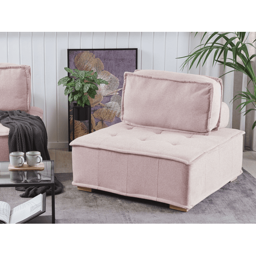 Poltrona modular TIBRO Tecido Rosa