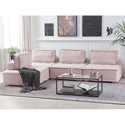 Poltrona modular TIBRO Tecido Rosa