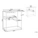Beliani Carrito de cocina MARCOLA Beliani Carrito de cocina MARCOLA Negro