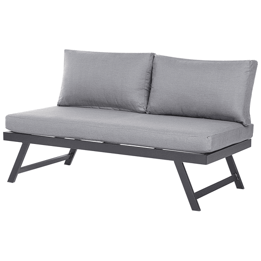 Conjunto de sofás de jardim de canto 5 lugares COCCORINO Metal Cinzento