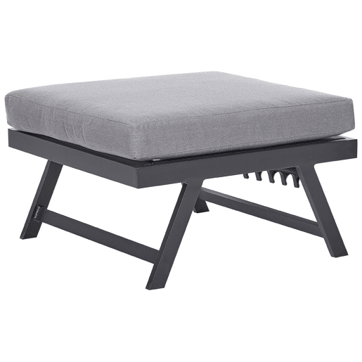 Conjunto de sofás de jardim de canto 5 lugares COCCORINO Metal Cinzento