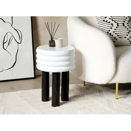 Mesa de apoio KIKIWA Metal Branco