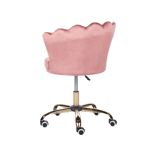 Cadeira de escritório MONTICELLO Veludo Rosa