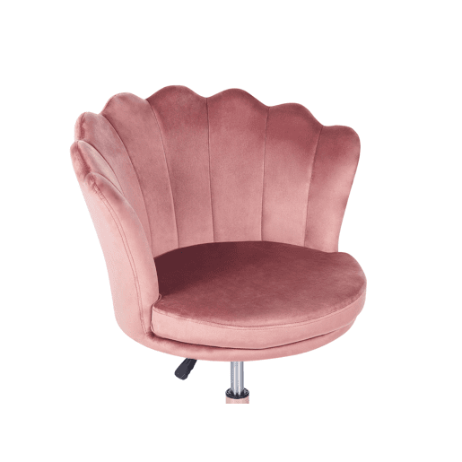 Cadeira de escritório MONTICELLO Veludo Rosa