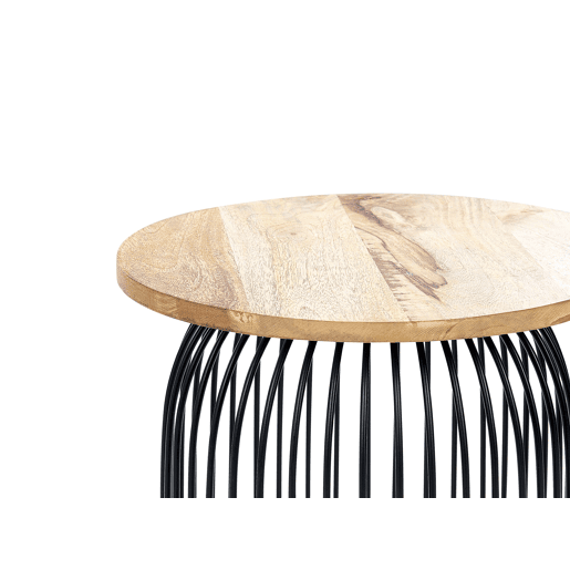 Mesa de apoio WILLS Mangueira de mangueira CastanhoPreto