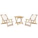 Beliani Conjunto de balcón ATRANI/MOLISE Beliani Conjunto de balcón ATRANI/MOLISE Blanco/ Beige