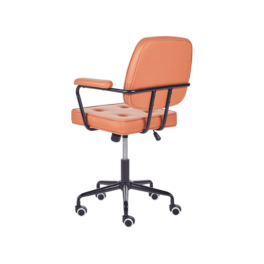 Cadeira de escritório PAWNEE Pele sintética Laranja