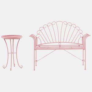 Conjunto de varanda CAVINIA Metal Rosa