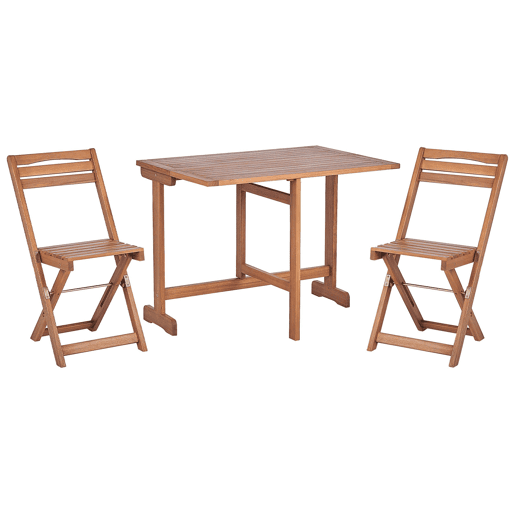 Conjunto de varanda Dobrável LENOLA Madeira de acácia Castanho