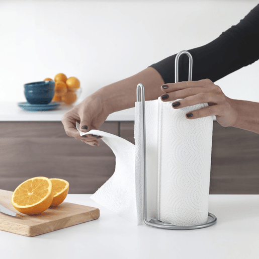 Suporte para rolos de cozinha MY ROLL da Metaltex. Acabamento Polytherm® Cor cinzenta Suporte para rolos de cozinha MY ROLL da Metaltex. Acabamento Polytherm® Cor cinzenta