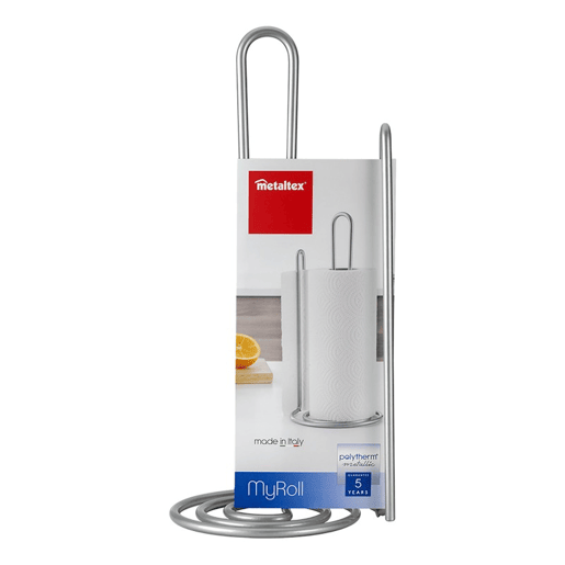 Suporte para rolos de cozinha MY ROLL da Metaltex. Acabamento Polytherm® Cor cinzenta Suporte para rolos de cozinha MY ROLL da Metaltex. Acabamento Polytherm® Cor cinzenta