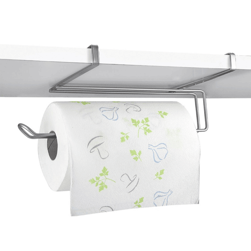 Cabide para rolos de cozinha EASY ROLL da Metaltex. Acabamento Polytherm® Silver Colour
