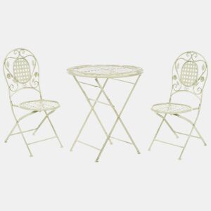 Conjunto de varanda Dobrável BIVIO Metal Verde claro