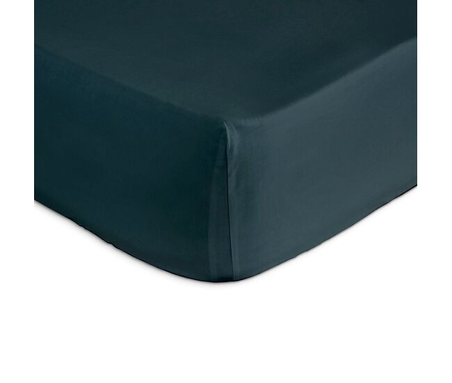 Sábana bajera ajustable de algodón casual 100x200+28 cm azul oceano