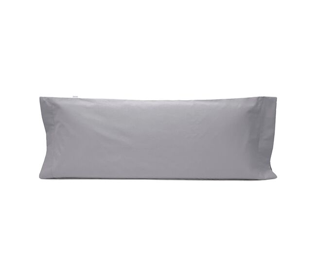 Funda de almohada 100% algodón percal pure 45x110 cm gris